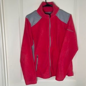 Columbia hot pink zip up jacket